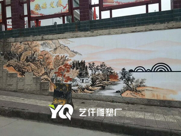 成都彩绘墙画厂