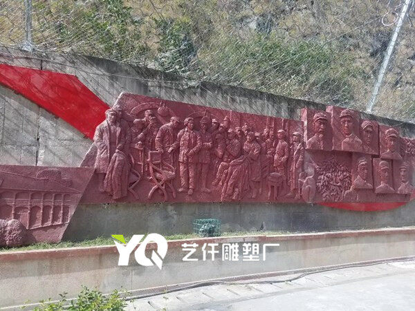 玻璃钢浮雕壁画